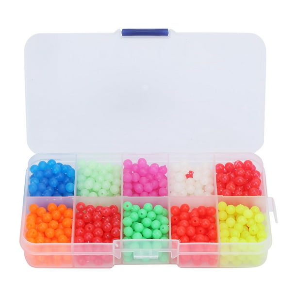 Fishing Beads, Bright Color High Reflectivity Fishing Beads Assorted  Durable For Fishing Stopper Beads Set A