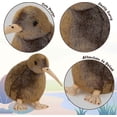 thumbnail image 4 of Kiwi Bird Plush Toy, Stuffed Animal Furry Kiwi Plushie Doll, Soft Fluffy Like Real Bird Hugging Toy - Present for Every Age & Occasion, 4 of 5