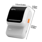 Phomemo M100 Label Maker with 100 Labels,Thermal Bluetooth Label Printer,No Ink 2 inch Barcode Printer with App Control, for Small Business, Clothing Tags,Round Gift Stickers(White)