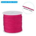 thumbnail image 2 of Unique Bargains 0.8mm x 109 Yard Nylon Satin Cord 0.8mm Beading String Braided Rope, Rose Red, 2 of 6