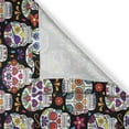thumbnail image 3 of Ambesonne Sugar Skull Kitchen Curtains, Skeleton Theme, 55"x39", Multicolor, 3 of 3