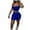Dark Blue-32, variant on REALiKUN Women's Yoga Outfit Seamless Workout Set High Waist Exercise Shorts Pants Gym Tracksuits Green M
