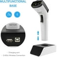 thumbnail image 4 of NETUM Bluetooth Wireless 1D Barcode Scanner, Hands Free CCD Barcode Reader with Stand Works with Mac OS, Windows, iOS, Android-DS5000（White）, 4 of 7