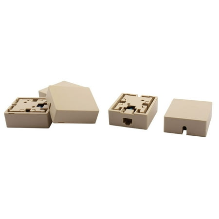 RJ45 8P8C Cat5 Ethernet Network Cable Wall Surface Mount Connector Box 5 Pcs price history on PriceWatchPro