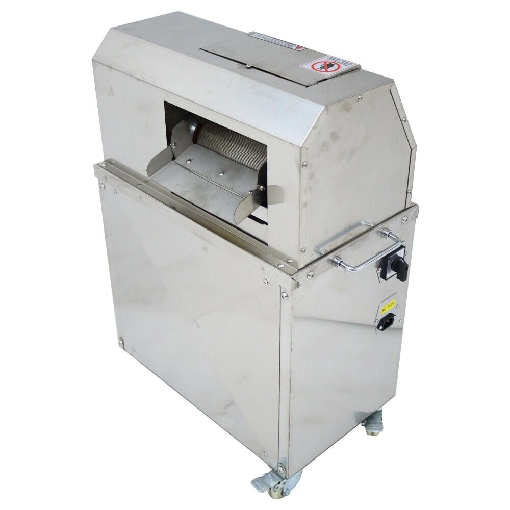 PreAsion Stainless Steel Electric Sugar Cane Ginger Press Juicer 3 Rolls Sugarcane Extractor 110V