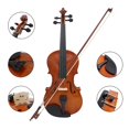 thumbnail image 3 of 4/4 Full Size Violin Kit Fiddle with Hard Case  Rosin  Chin Rest  Bow Stringed Musical Instruments for Student Beginners, 3 of 8