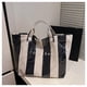 thumbnail image 5 of Bolso tote de PVC | Bolso de mano de plástico impermeable para compras y uso diario | Bolso tote de gran capacidad con cierre de velcro, 5 of 9