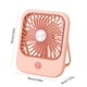 thumbnail image 3 of Ventilador USB de sobremesa - Mini ventilador plegable recargable con 3 velocidades, batería de 500mAh - Portátil, silencioso, con viento alto - Blanco, rosa, verde, amarillo, 3 of 6