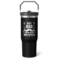 thumbnail image 5 of 1pc Dad - 1 30oz Tumbler with Straw & Handle - Insulated Stainless Steel Cup | Holiday Gift for Man Women (Christmas, Valentine's, Birthday), 5 of 8