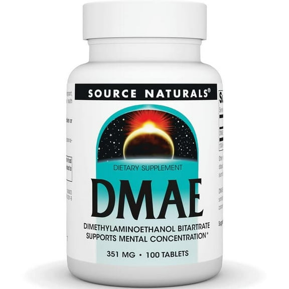 Source Naturals, Inc. DMAE 130mg 100 Tablet