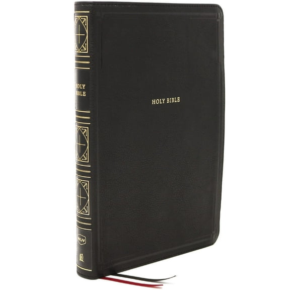 Nkjv, Thinline Bible, Giant Print, Leathersoft, Black, Thumb Indexed, Red Letter Edition, Comfort Print: Holy Bible, New, (Hardcover)