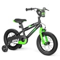 thumbnail image 3 of Korimefa 14 inch Kids Bike for Boys Ages 4-8 Years Children, Toddler Bike with Training Wheels, Dual Brakes, Easy Assembly, Training Bicycle,Blue Green, 3 of 8