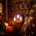 thumbnail image 5 of YingYouFu Halloween Acrylic Suncatcher Hanging Ornament, Ghost Pumpkin Maple Leaf Design Window Pendant, Decorative Hanging Decor for Window, Wall, Home, Fall Thanksgiving, Holiday Party Decoration, 5 of 5