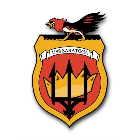 3.8 Inch Navy USS Saratoga CVA-60 Vinyl Transfer Decal
