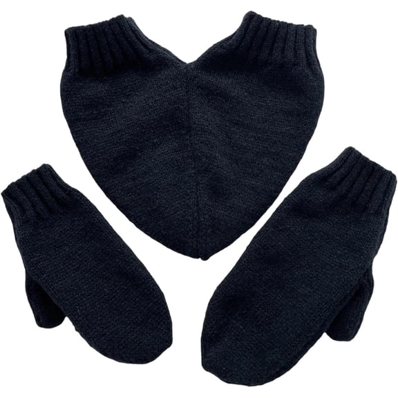 Winter Gloves for Women Men,Couples Hand Holding Heart Mittens Set,Cozy Knit Matching Winter Gloves,Double   2 Singles,Christmas Gloves, Winter Warm Full Finger Knitted Mittens for Couples