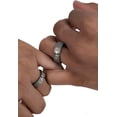 thumbnail image 6 of AuTiC Love Band – Unisex Timeless & elegant Ring crafted from Aerospace-Grade Titanium with Lab-grown diamonds, 22k Gold Inlay, & Symbolic "Space" for growth., 6 of 7