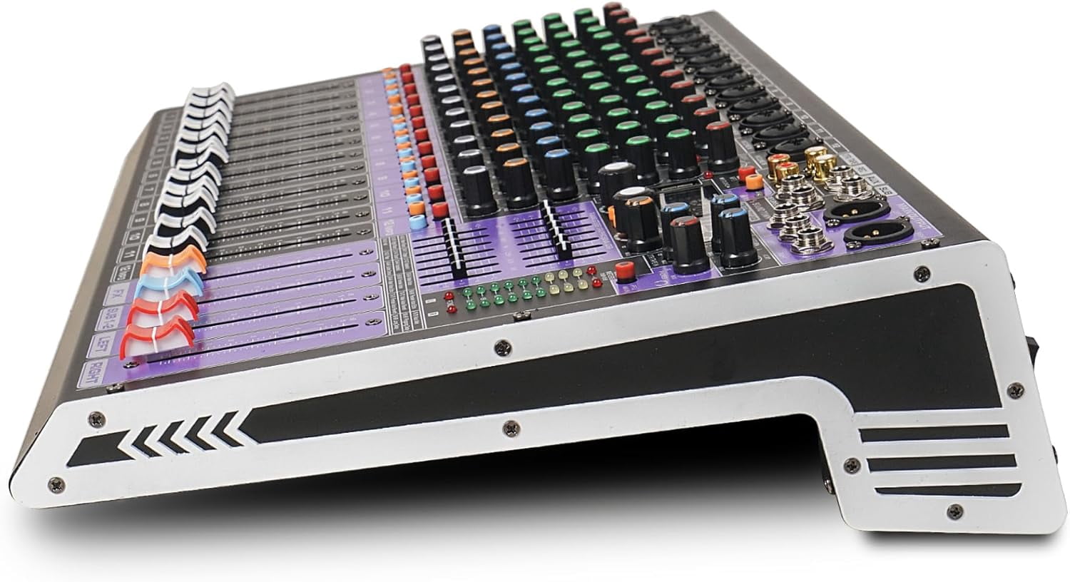 Sound Town 12-Channel Professional Audio Mixer with 99 DSP, USB MP3 Bluetooth, Dual 7-band EQ, 48V Phantom Power & Mute, Recording (TRITON-TX1202)