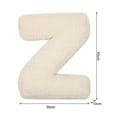 thumbnail image 6 of Naierhg Alphabet Pillow A-Z 26 Letters Shape Elastic Fully Filling Plush Stuff Toy Sofa Bed Couch Decoration Office Nap Pillow Car Seat Pillow, 6 of 8