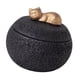 thumbnail image 1 of Contenedor de urna conmemorativa, tarro de almacenamiento decorativo de escritorio con tapa, resistente y compacto. Negro, 1 of 9