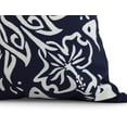 thumbnail image 2 of Simply Daisy, 16" x 16" Cuban Tile 3, Geometric Print Outdoor Pillow, Navy Blue, 2 of 2