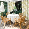 thumbnail image 4 of Outdoor Curtains for Patio Waterproof, Watercolor Forest Green Outdoor Privacy Panels Grommet, Abstract Art Modern Trees Blackout Outside Curtains for Porch/Cabana/Pergola/Gazebo 54"x95", 2 Panels, 4 of 8