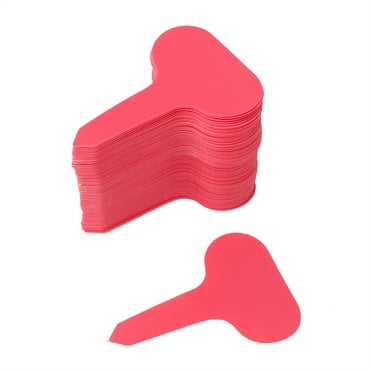 Mgaxyff 100Pcs Garden Tags Labels Plastic Plant T‑Shape Tags Markers Nursery Garden Labels Ornaments