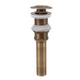 thumbnail image 1 of Tapón de desagüe de cobre para fregadero emergente, vintage, antioxidante, para baño y cocina, sin rebosadero, 1 of 14