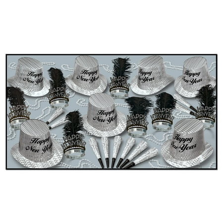 Beistle The Silver Diamond Kit For 50 People for New Year's Eve