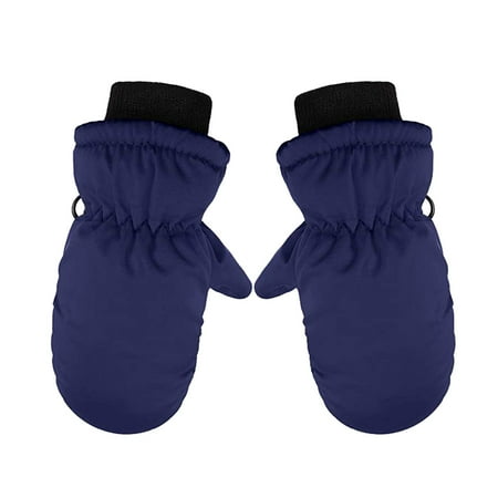 

TUOBARR 1 Pairs Toddler Kids Baby Boys Girls Ski Gloves Waterproof Warm Snow Mittens