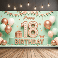 thumbnail image 4 of Yatrandify Glitter Decoration Happy Birthday Banner Balloon Decor 18th Celebration for Birthday Party Indoor Event Decoration, 4 of 6