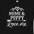 thumbnail image 4 of Inktastic Mimi and Poppy Love Me Baby Clothes Boys or Girls Baby T-Shirt, 4 of 5