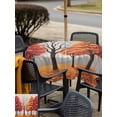 thumbnail image 6 of Square Outdoor Tablecloth with Umbrella Hole Fall Trees Outside Table Cloth Waterproof Patio Table Cover Red Leaves Autumn Forest Natural Scenery Zipper Tablecloths for Picnic Camping 60x60 Inch, 6 of 8