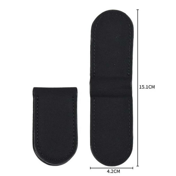 Cartera Delgada para Hombres Cartera Magnética Delgada de Cuero en Blanco Reemplazable Elegante Clip-On de Cuero Titular de Tarjeta de Nombre Cartera de los Hombres Clip de Dinero para Hombres