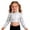Y27-Silver, variant on YUQIN Metallic Dance Tops For Girls Long Sleeve Cropped Top Shiny Glitter Streetwear Classic Crew Neck Tee Shirt Party Fashion Shirts Basic Trendy T-Shirts