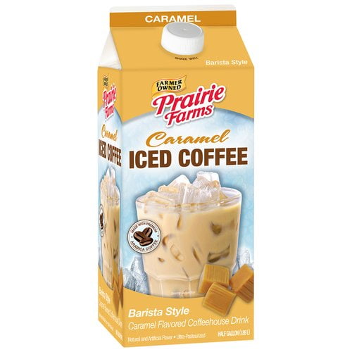 Prairie Farms Barista Style Caramel Iced Coffee Half Gallon Walmart Com Walmart Com