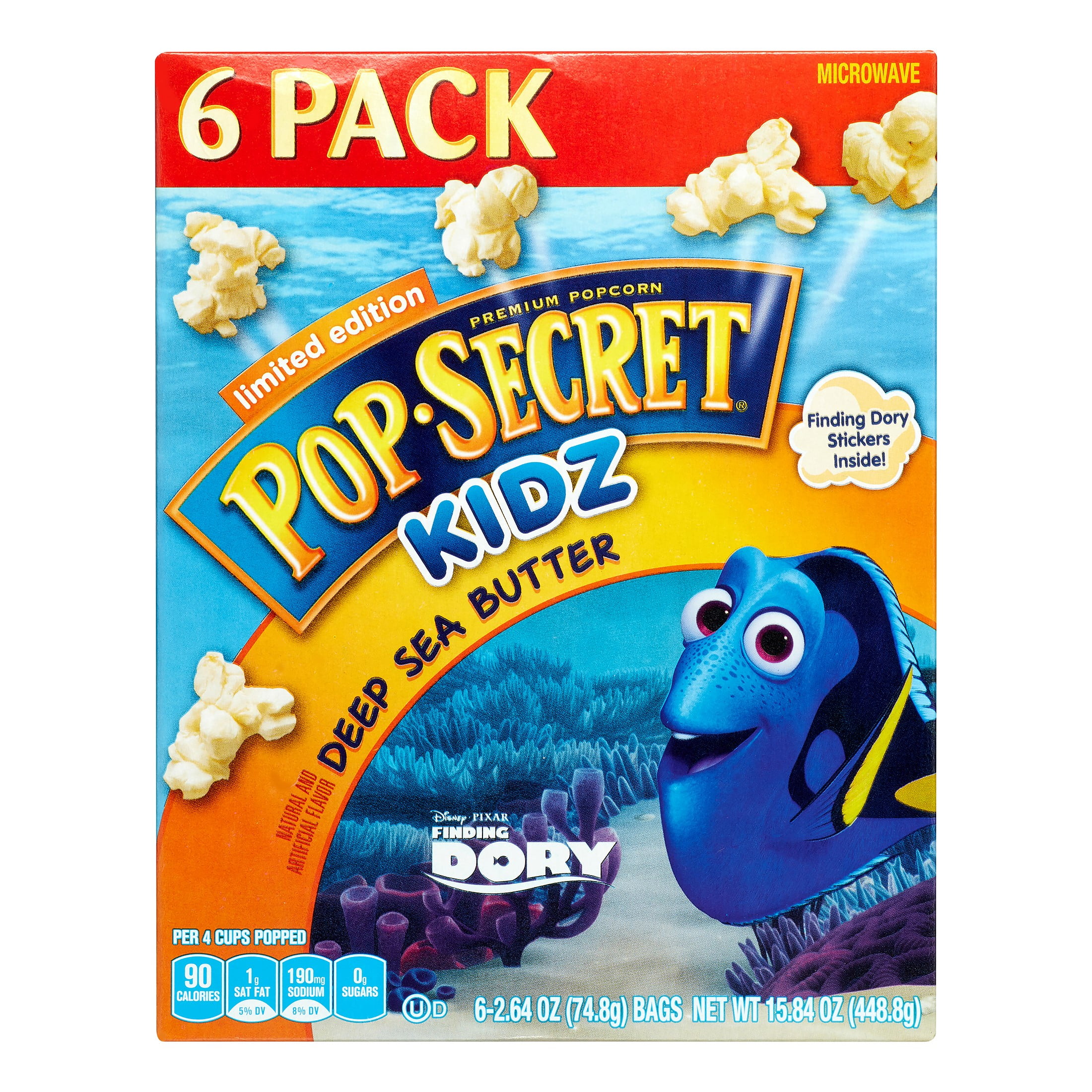 PopSecret Kidz Butter Popcorn 6ct 15.84oz