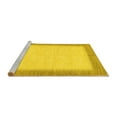 thumbnail image 2 of Ahgly Company Machine Washable Indoor Rectangle Solid Yellow Modern Area Rugs, 8' x 10', 2 of 4