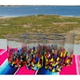 thumbnail image 4 of Hand Blown Mexican Drinking Glasses – Set of 6 Confetti Carmen Glasses 14 oz, 4 of 4