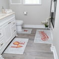 thumbnail image 1 of the US States Design 3 Piece Bathroom Rugs Set - Non-Slip Ultra Thin Bath Rugs for Bathroom Floor - Washable Cotton Bathroom Mats Set, 1 of 8