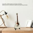thumbnail image 3 of Mini Guitar Toy, White Mini Guitar Model Rich Details 5.1in Long Smoothing With Stand Box For Office, 3 of 7