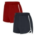thumbnail image 2 of Lmnyox 2 Pack Women's Running Shorts Elastic Waist Sport Shorts with Pocket Lightweight Athletic Short Pants, 2 of 3