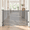 Gray-33" X 80"(With Cat Door ), variant on Retractable Gate With Cat Door 55" Wide For Stairs Pet Dog The House Safety Gates
