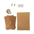thumbnail image 2 of bedienty 12 Pieces Kraft Envelope Smooth Surface Letter Paper Handmade Envelopes Stamping Fittings Seal Sticker Stationery Supply Type 16 1Set, 2 of 6