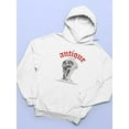 thumbnail image 3 of David Halftone Antique Hoodie Women -Image by Shutterstock, Female 5X-Large, 3 of 4