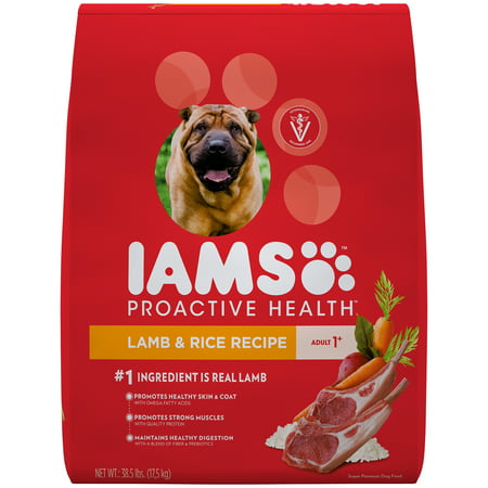 IAMS PROACTIVE HEALTH Adult Dry Dog Food Lamb and Rice, 38.5 lb.
