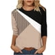 thumbnail image 1 of Elegante blusa de manga corta con cuello redondo retro para mujer con estampado de manga tres cuartos OAVQHLG3B Store lin121212, 1 of 4