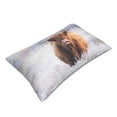 thumbnail image 3 of Balery Yak Pillow Covers,Bed Pilowcases,Reversible Plush Throw Pillow Covers End Pillow Encasement,Pillow Case - 14"X20", 3 of 9