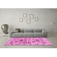 thumbnail image 3 of Ahgly Company Indoor Rectangle Oriental Pink Modern Area Rugs, 7' x 9', 3 of 4