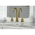 thumbnail image 3 of Kingston Brass FSC8923SVL Serena Widespread Bathroom Faucet with Brass Pop-Up, Brushed Brass, 3 of 8