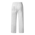 thumbnail image 6 of YOTMKGDO Yoga Pants, Linen Pants, Pants Lightweight Men's Elastic Casual Home Pants Waist Loose Cotton Men's Pants, White XXL, 6 of 9